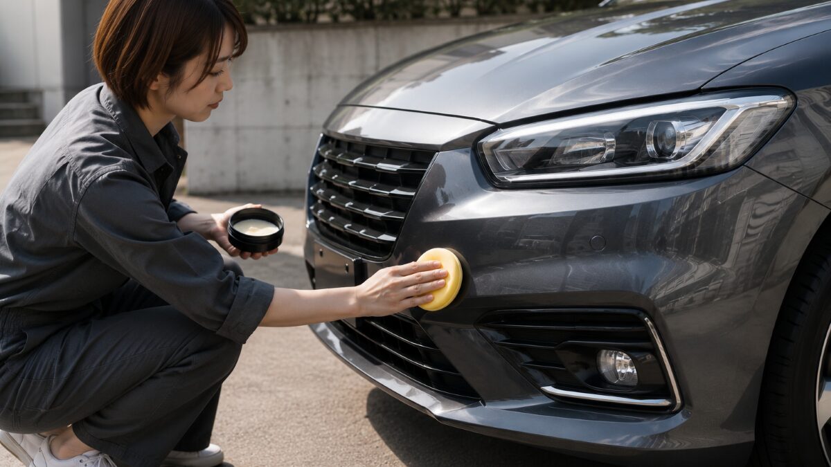 車のワックスの効果に関するよくある質問に答えるイメージ