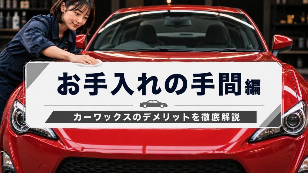 【お手入れの手間】カーワックスのデメリット