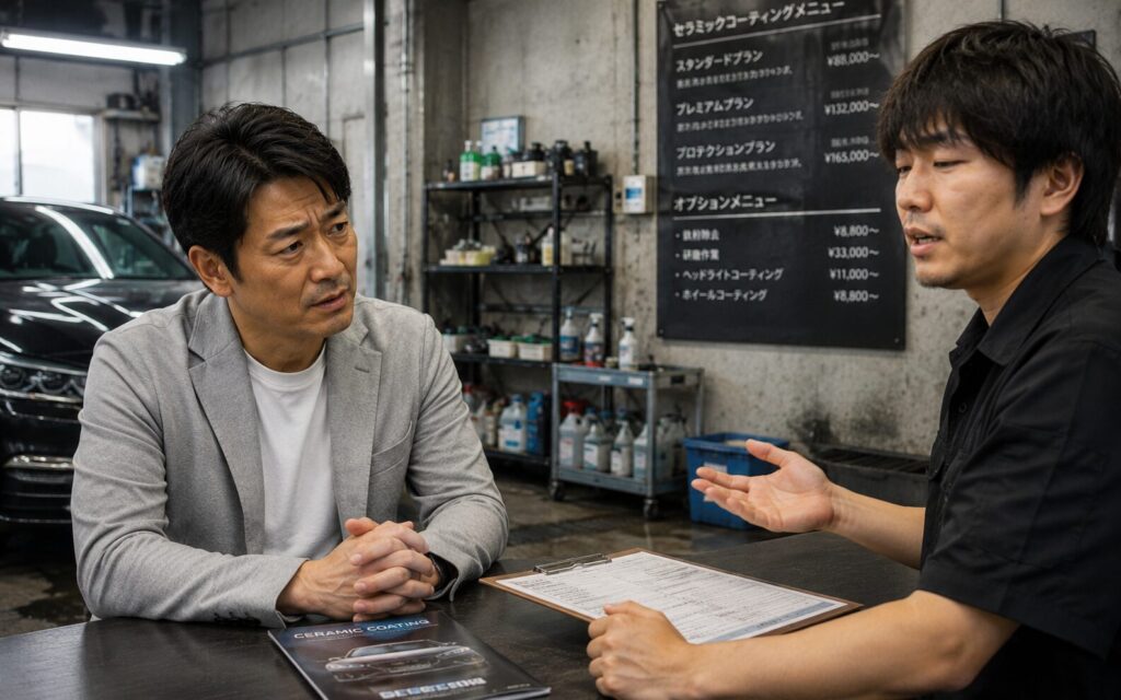 曖昧な説明が多い専門店のイメージ