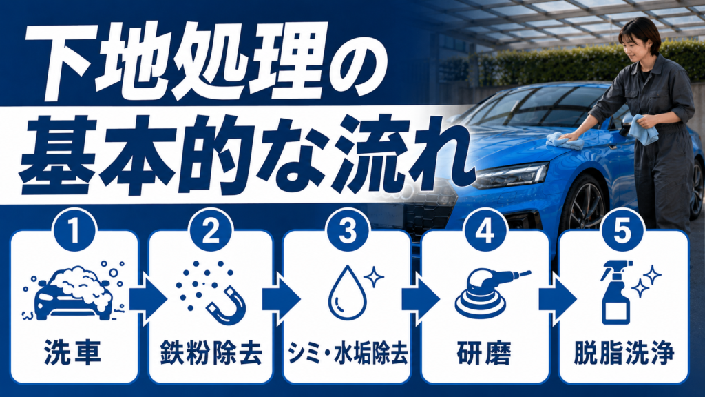 下地処理の基本的な流れ